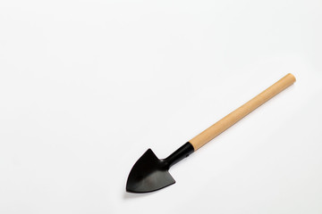 garden shovel on a white background