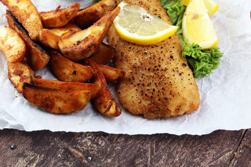 traditional British fish and chips