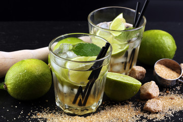 Lemon Fruit Lime Caipirinha of Brazil