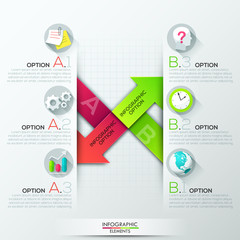 Modern infographics options banner