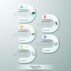 Modern infographics options banner.