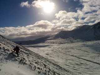Mountaineer in Scotland