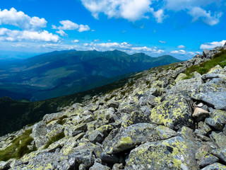 Mountain trail in High Tatras mountains, Slovakia