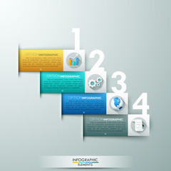 Modern infographics options banner.