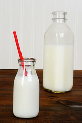 macro glass of fresh milk