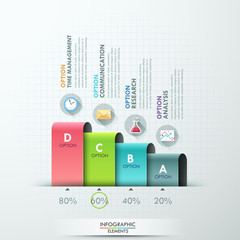 Modern infographics options banner