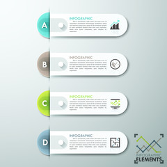 Modern infographic option banner