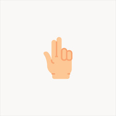 gestures icon flat design