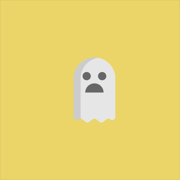 Ghost Icon Flat Design