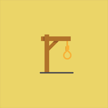 gallows icon flat design