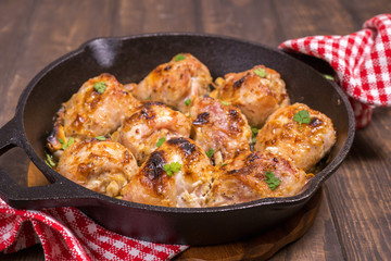 Roasted chicken legs