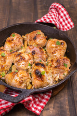 Roasted chicken legs