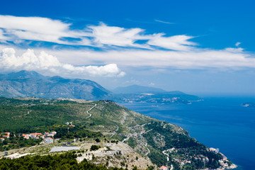 Fototapeta na wymiar Dubornik Croatia Mountains View