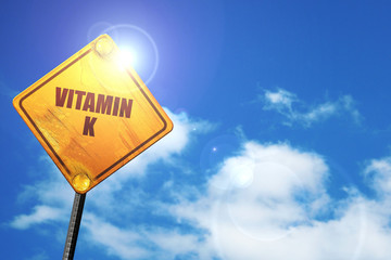 vitamin k, 3D rendering, traffic sign