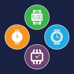 Set of 4 wrist filled icons