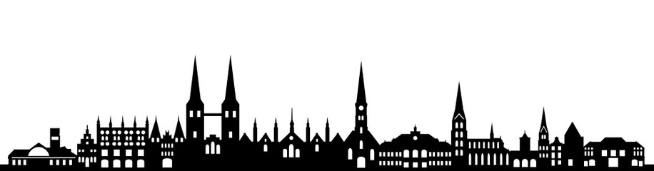 Fototapeta premium Skyline Lübeck