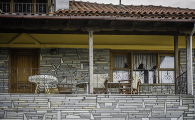 Terrace in Greek