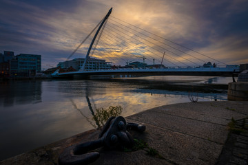 Sunset by Beckett Bridge, Dublin