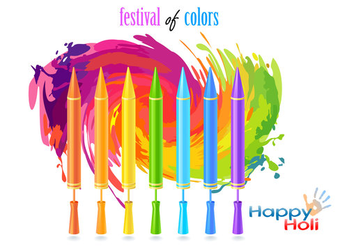Festival of colors. Vector illustration.