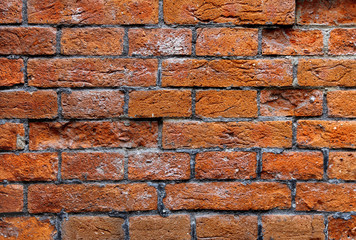 Very ancient brick wall