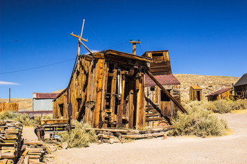 Historic Saw House in California Ghost Town