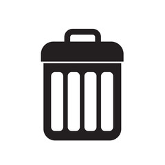 trash bin icon vector illustration