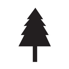 Fototapeta premium Christmas tree icon vector illustration