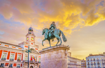 The Sol Square in Madrid