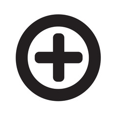 Plus icon vector illustration