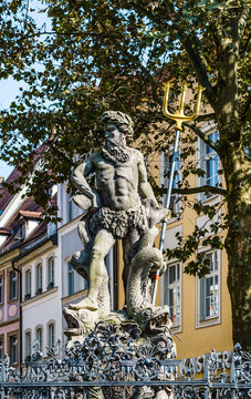 The bronze statue of Neptune, Bamberg