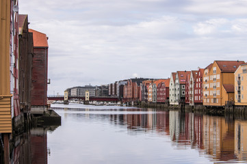 Fototapeta premium Maisons de Trondheim