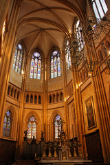Fototapeta premium Chœur de l'église Sainte-Bégnine à Dijon en Bourgogne, France