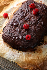 Chocolate cake with fresh berries