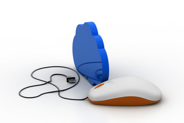 Computer mouse connect with cloud