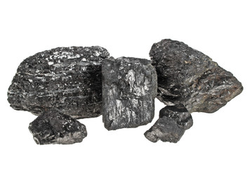 Coal isolated on a white background