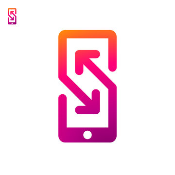 Smartphone  logo mobile communication icon