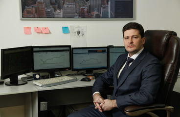World Cup of Futures Trading Championship 2016 winner from Russia Artur Teregulov at the workplace