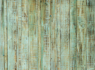 Fototapeta na wymiar close up of green old wood wall texture