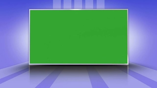Green Screen Monitor Animation, Rendering, Background, Loop, 4k
