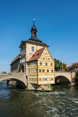 Fototapeta na wymiar Old historic baroque Town Hall, Bamberg, Germany