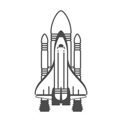 Spaceship vectot illustration.