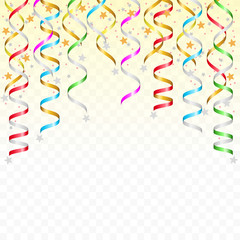 Birthday background with streamer.