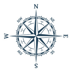 Wind rose vector.