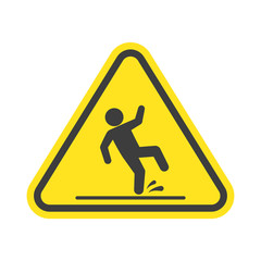 Wet floor warning sign.