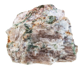 specimen of Delhayelite stone isolated