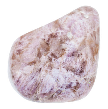 polished ussingite stone isolated