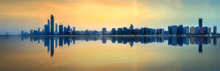 Abu Dhabi Skyline - obrazy, fototapety, plakaty