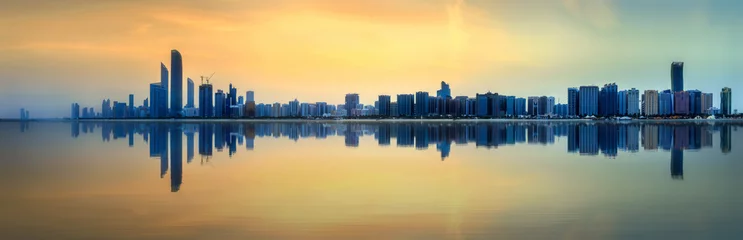 Foto op Plexiglas Abu Dhabi Skyline © boule1301
