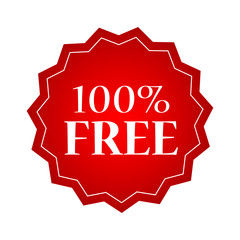 100 percent free badges and stickers