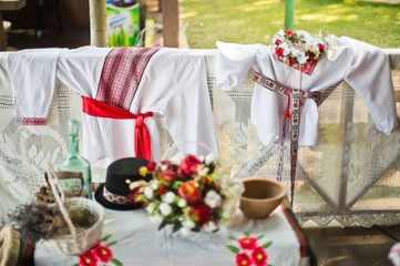 Wedding decorations in national style